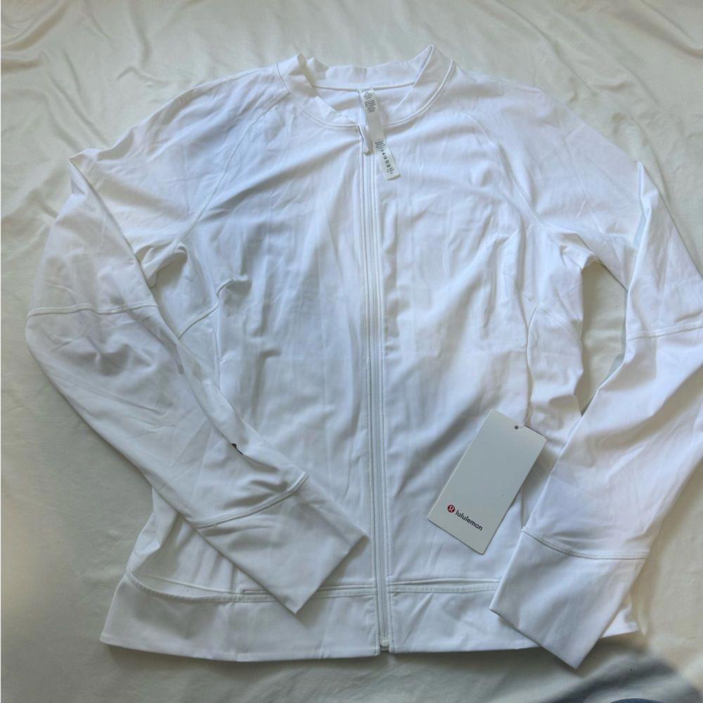 lululemon athletica Women's White Full-Zip Jacket